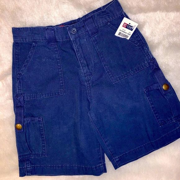 Short Cargo Garçon 4T Garanimals - Éclair Bleu Sur Fond Kaki - Neuf Avec Étiquette (NWT)